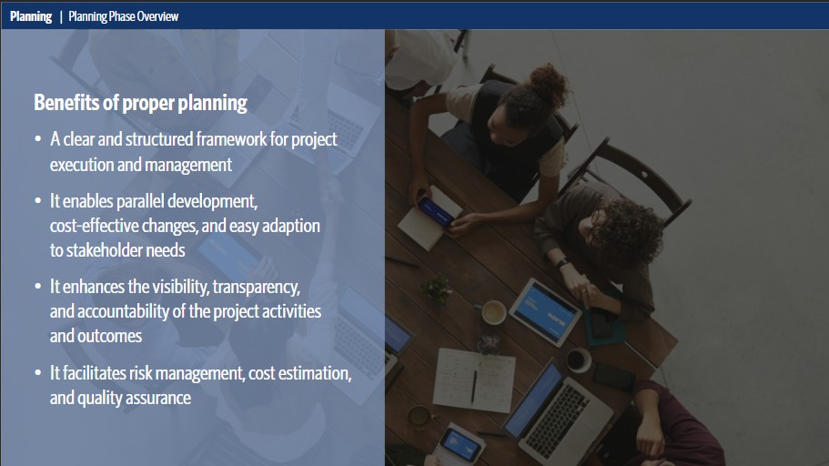 Planning Phase Overview: benefits of proper planning with team photography