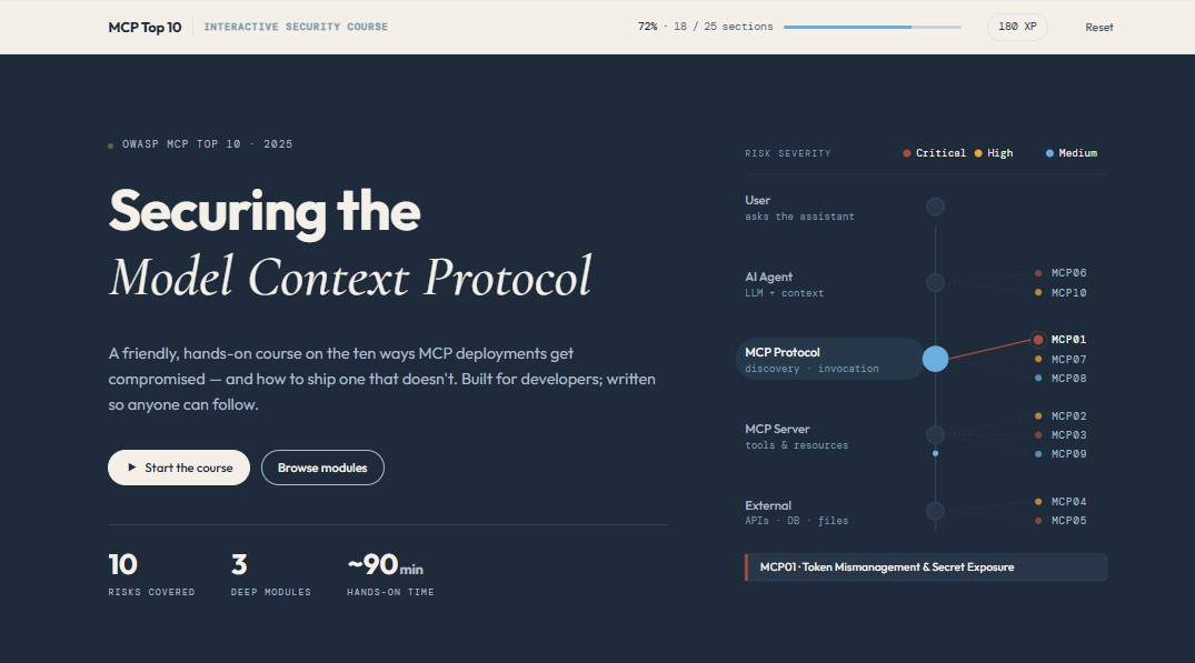 Securing the Model Context Protocol course