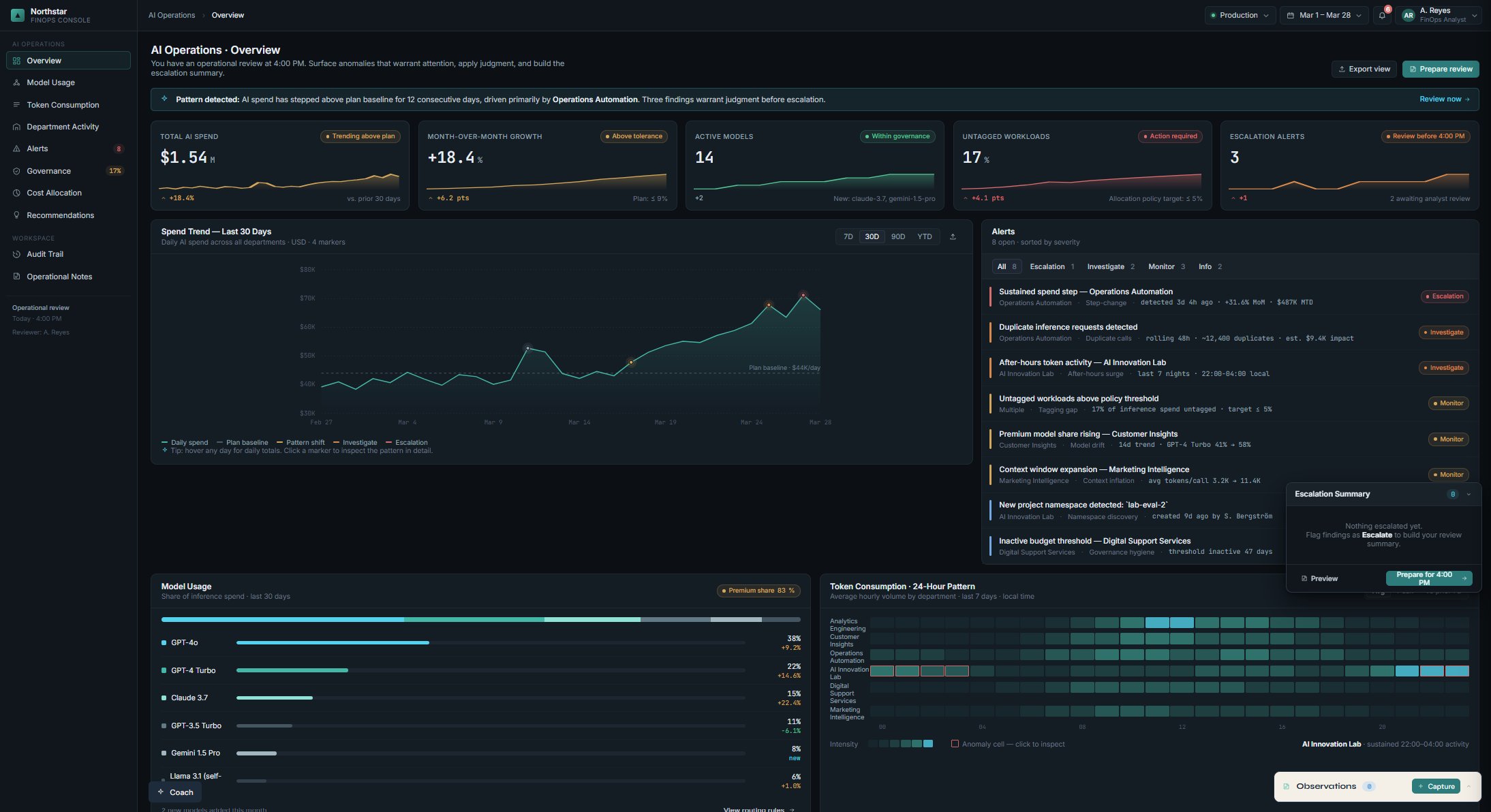 Northstar FinOps Console